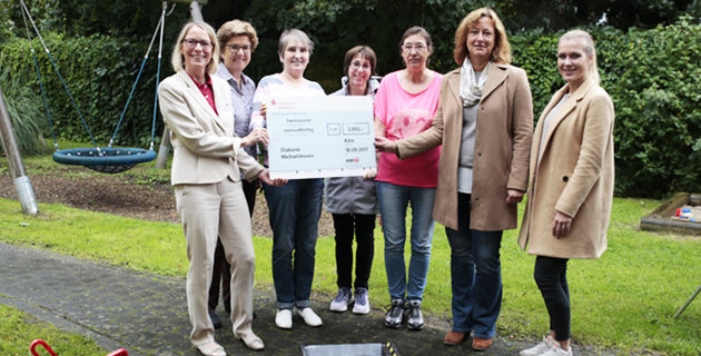 KVB-Spende für Elisabeth-Fry-Haus Spendenübergabe