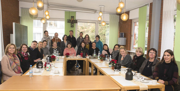 Delegation aus Island besucht Michaelshoven Die Mitglieder der Delegation aus Island in Michaelshoven