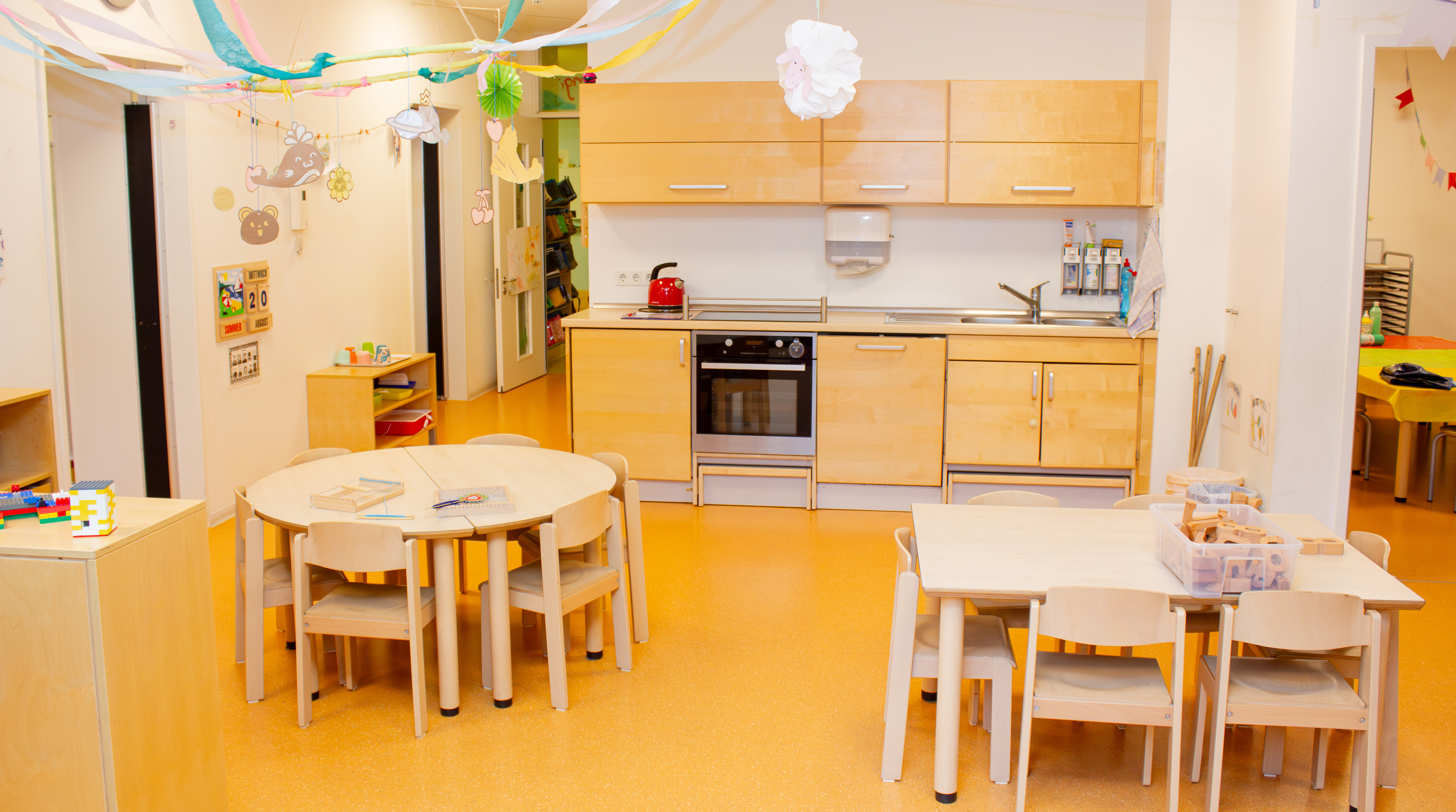 Der Küchenbereich der Kita Morgenland