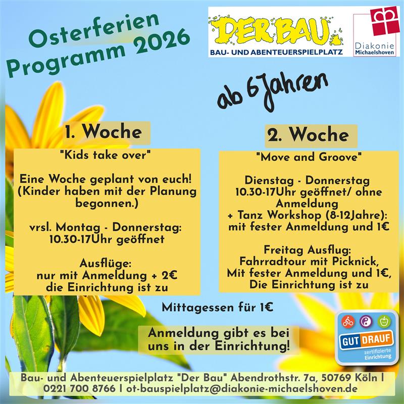 Bauspielplatz Osterferienflyer 2026