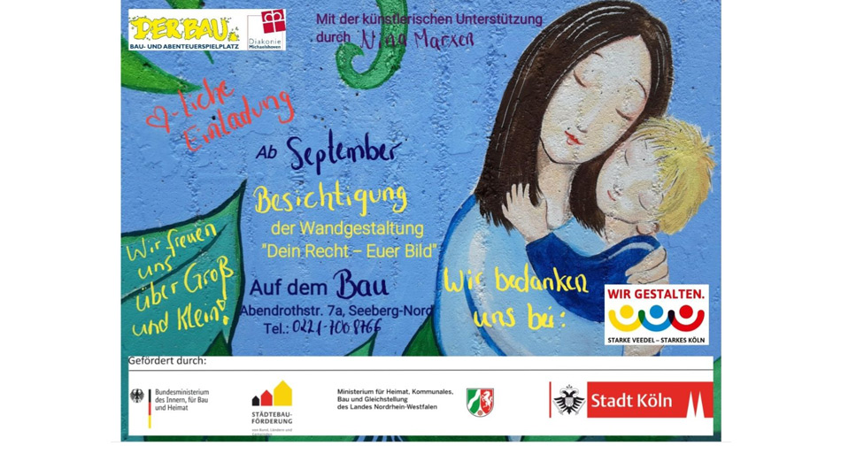 Dein Recht am Bild – Ausstellung Einladung zur Ausstellung "Dein Recht am Bild" des Bauspielplatzes in Köln.