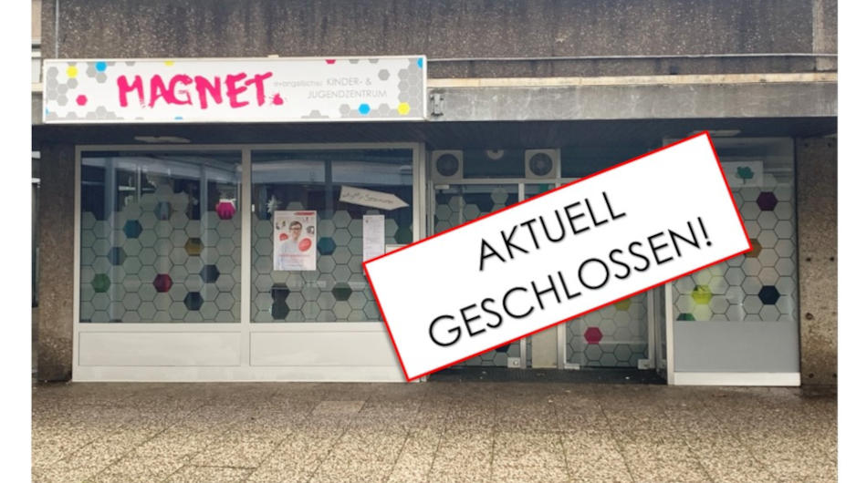 Jugendzentrum Magnet in Köln während Lockdown geschlossen Jugendzentrum Magnet in Köln während Lockdown geschlossen.