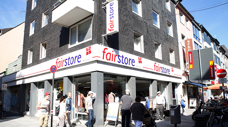 Außenansicht des fairstore Köln