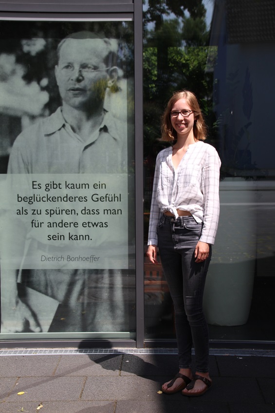 Eva Häsele im Dietrich Bonhoeffer Haus Eva Häsele im Dietrich Bonhoeffer Haus