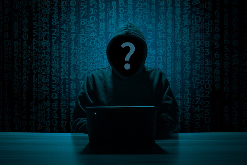 Hacker Hacker am Computer