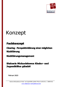 Vorschau: Fachkonzept Clearing und Rückführungsmanagement