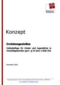 Vorschau: Konzept Erziehungsstellen